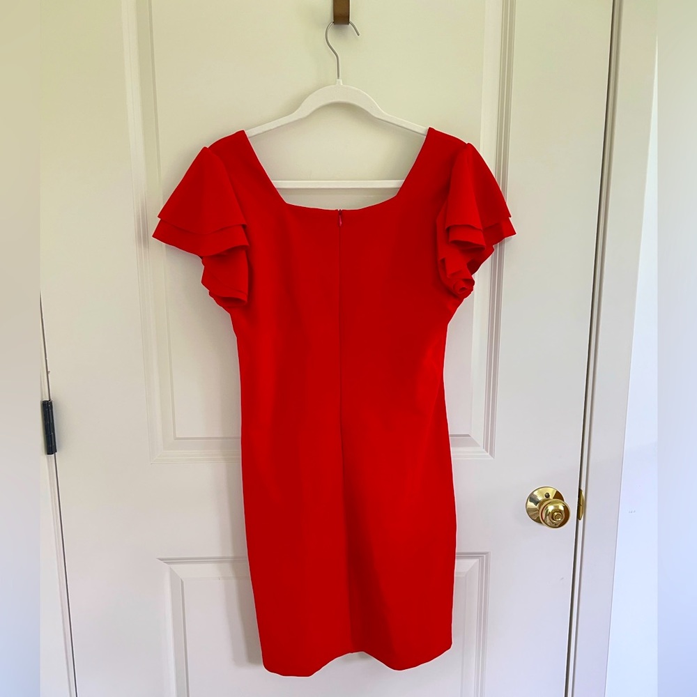 She + Sky Ruffled Dress, Large - Picture 4 of 5